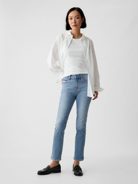 GAP Slim дънки Mid Rise Vintage с цепнат подгъв GAP