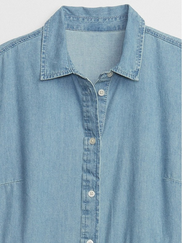 GAP Дънкова рокля с волани GAP