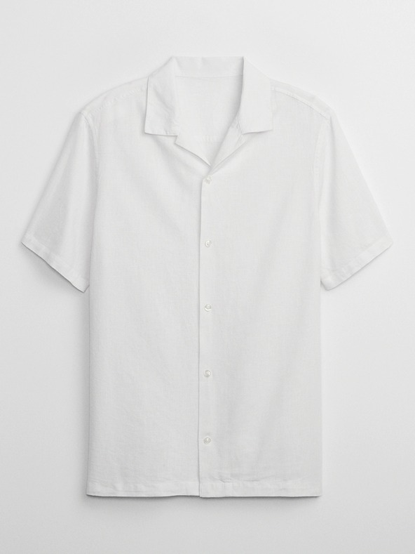 GAP Ленена риза с отворена яка GAP