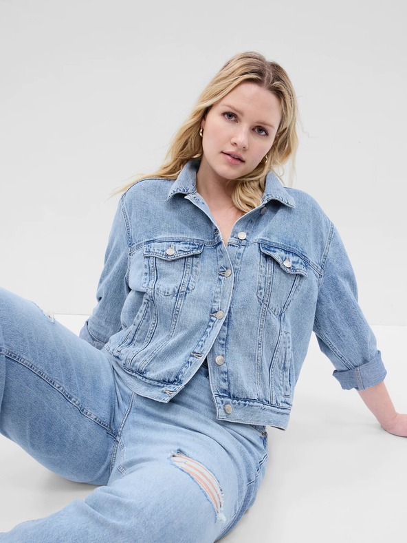 GAP Дънково яке с къс модел GAP