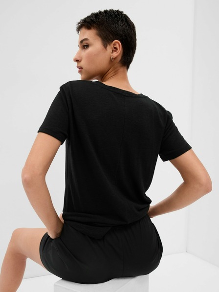 GAP Ленена тениска с къс ръкав GAP