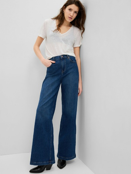 GAP Ленена тениска с къс ръкав GAP