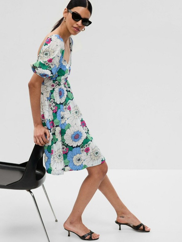 GAP Миди рокля на цветя GAP