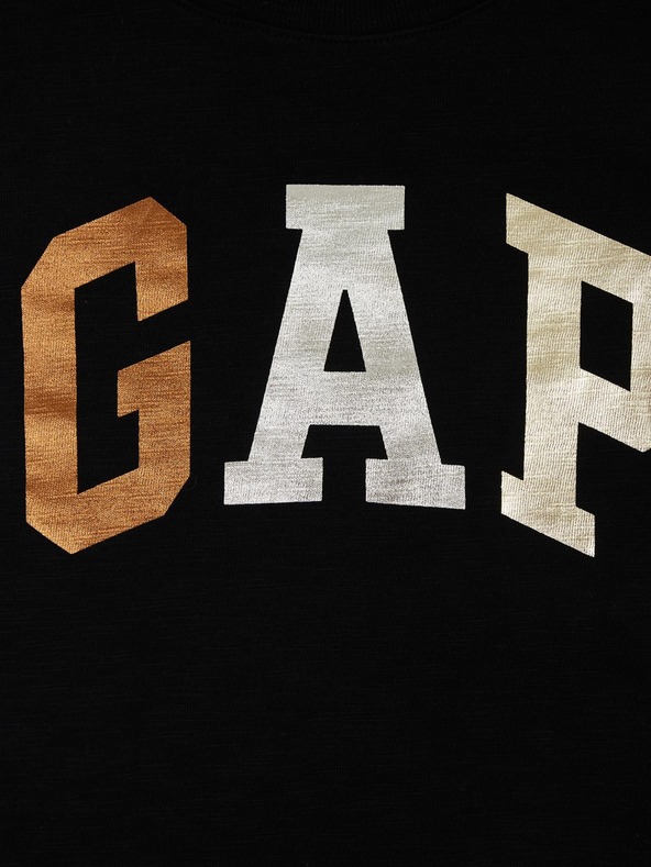 GAP Детска тениска с метално лого Gap