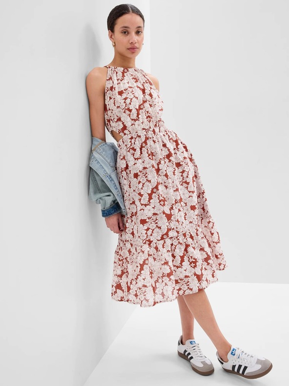 GAP Щампована миди рокля GAP