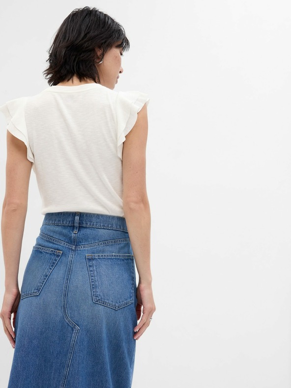 GAP Тениска с волани на ръкавите GAP