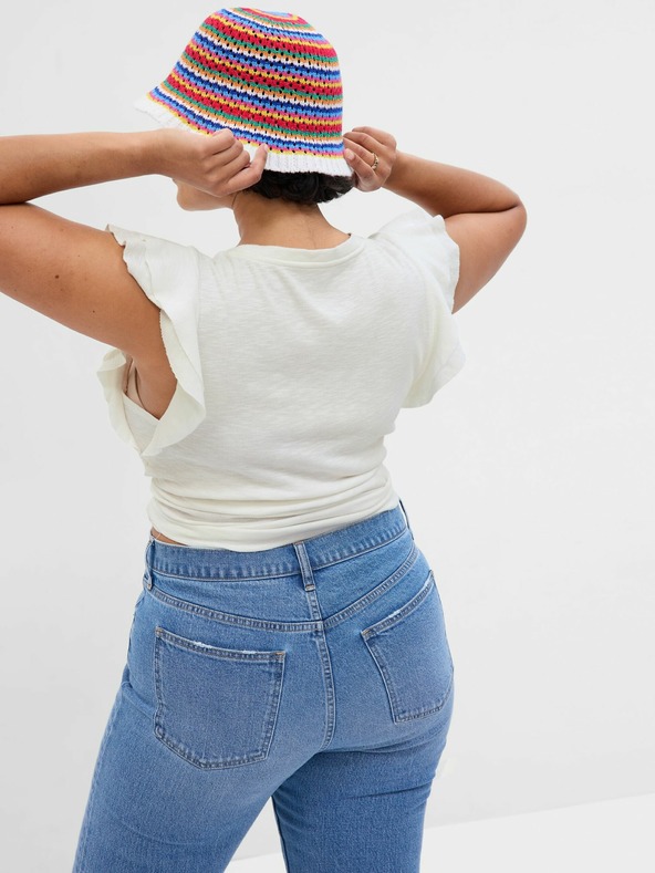 GAP Тениска с волани на ръкавите GAP