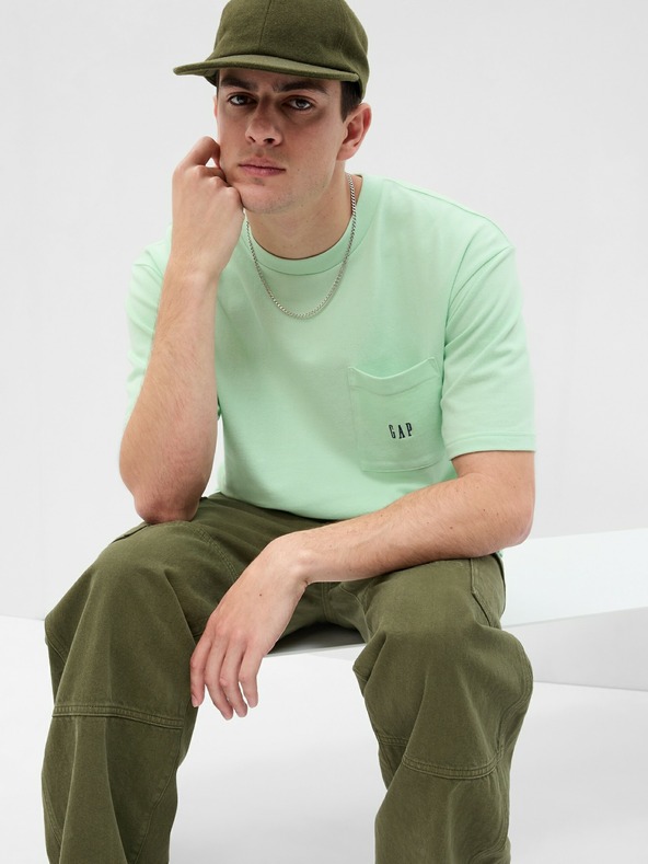 GAP Oversize тениска pique GAP