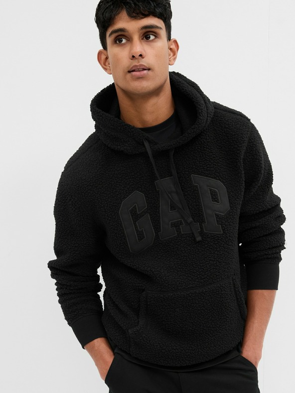 GAP Плюшен суитшърт с лого GAP