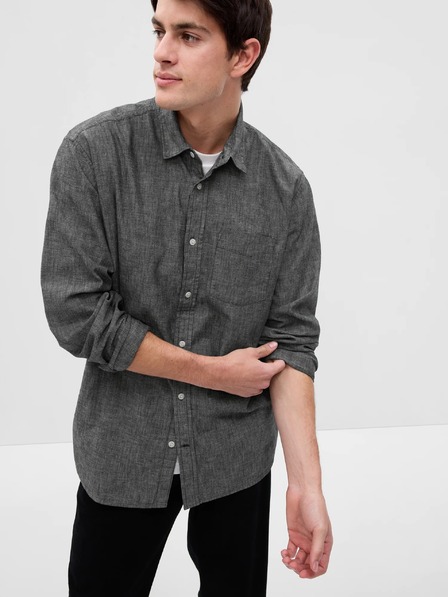 GAP Chambray риза с дълъг ръкав GAP