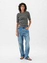 GAP Crop тениска с деколте лодка GAP