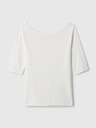 GAP Crop тениска с деколте лодка GAP