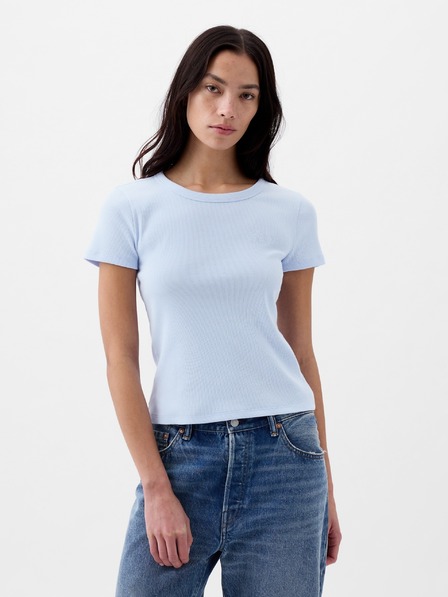 GAP Ребрести тениска с лого GAP