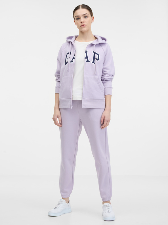 GAP Суитшърт с цип и лого на Gap