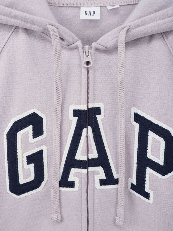 GAP Суитшърт с цип и лого на Gap