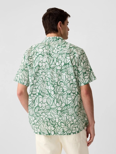 GAP Ленена риза с къс ръкав GAP