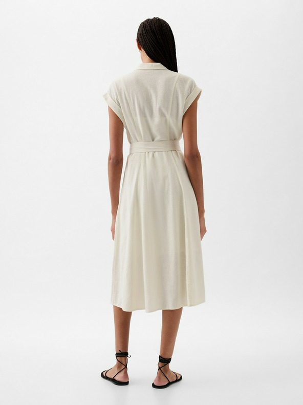 GAP Ленени ризови миди рокли GAP