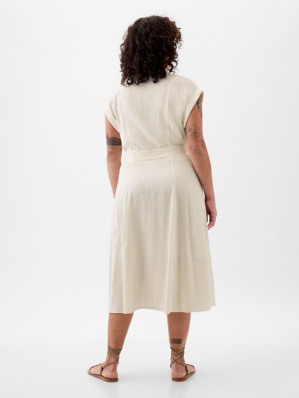 GAP Ленени ризови миди рокли GAP