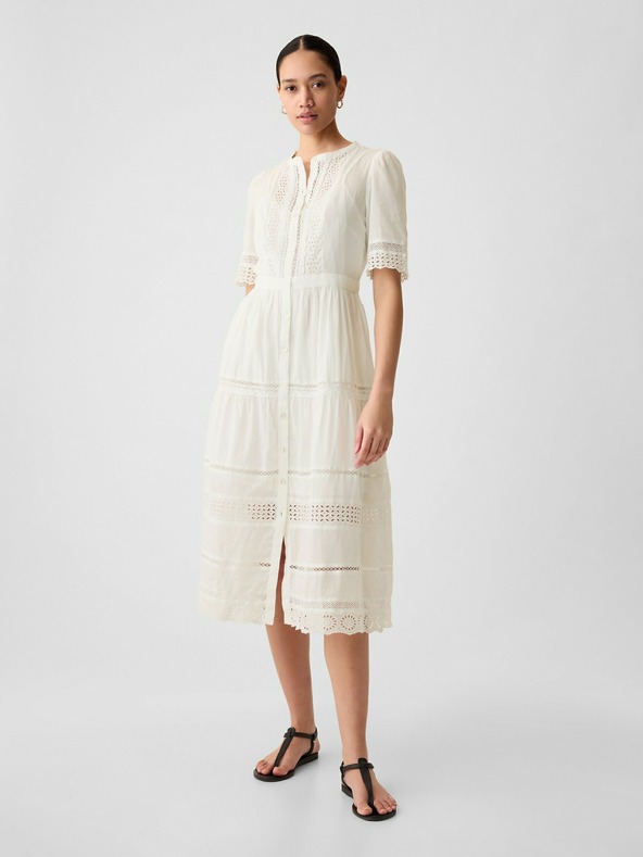 GAP Дантелени рокли с дължина за средата на прасеца GAP