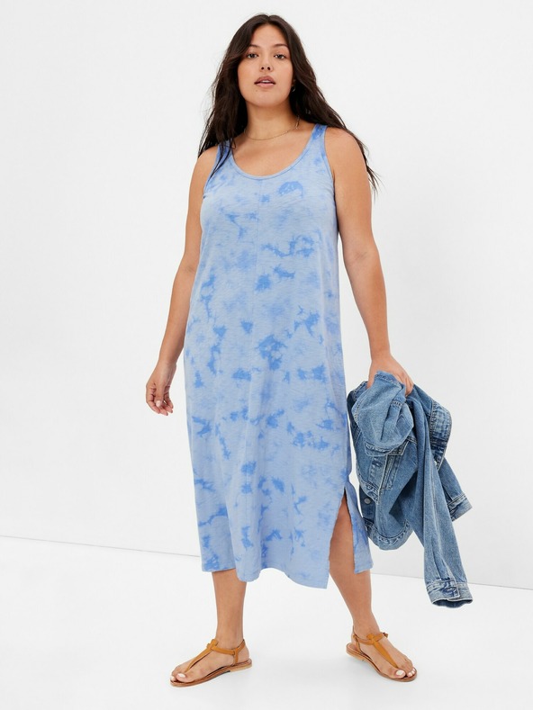 GAP Памучна миди рокля GAP