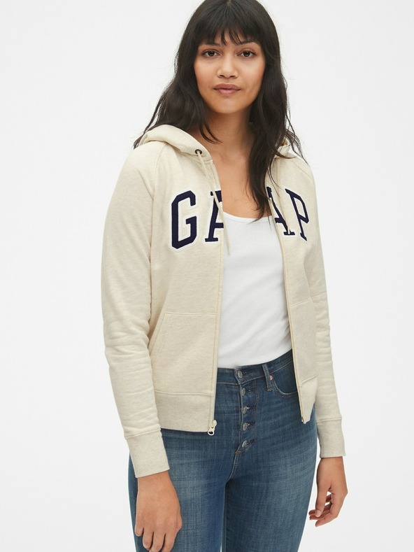 GAP Суитшърт GAP лого цип