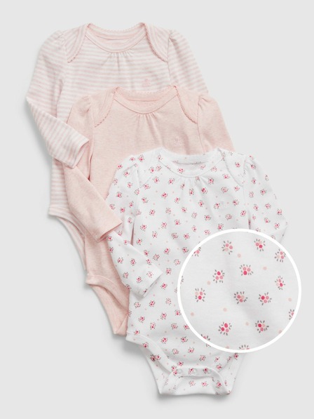 GAP Бебешко боди organic first favorit, 3 бр. GAP