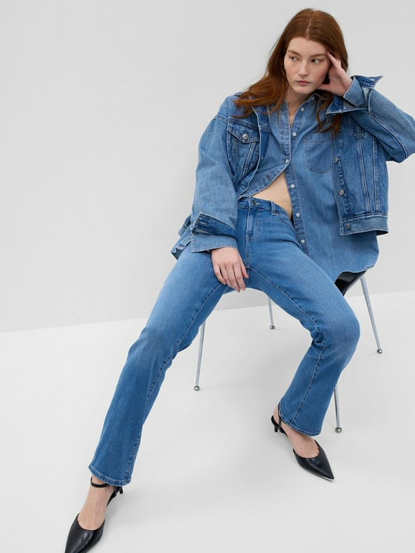 GAP Джинси straight Mid Rise Classic Washwell GAP