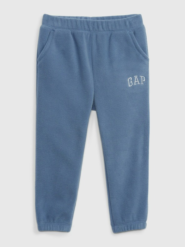 GAP Бебешки флийс долнище с лого GAP