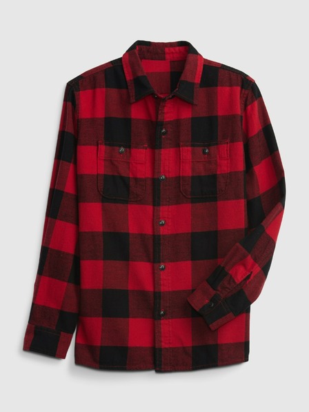 GAP Детска карирана фланелена риза GAP