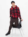 GAP Карирана суитшърт с лого GAP