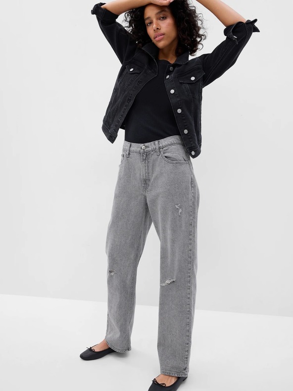 GAP Loose джинси Mid Rise Destructed '90s GAP