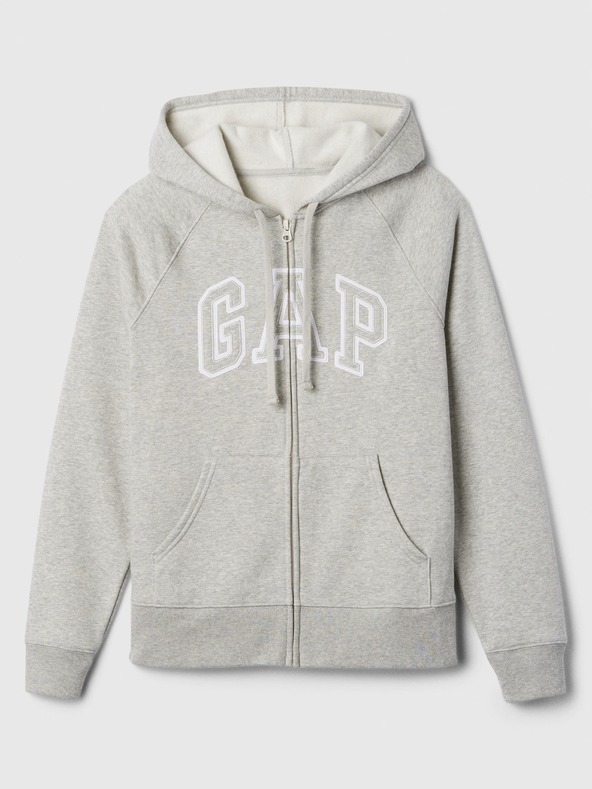 GAP Суитшърт с цип и лого на Gap