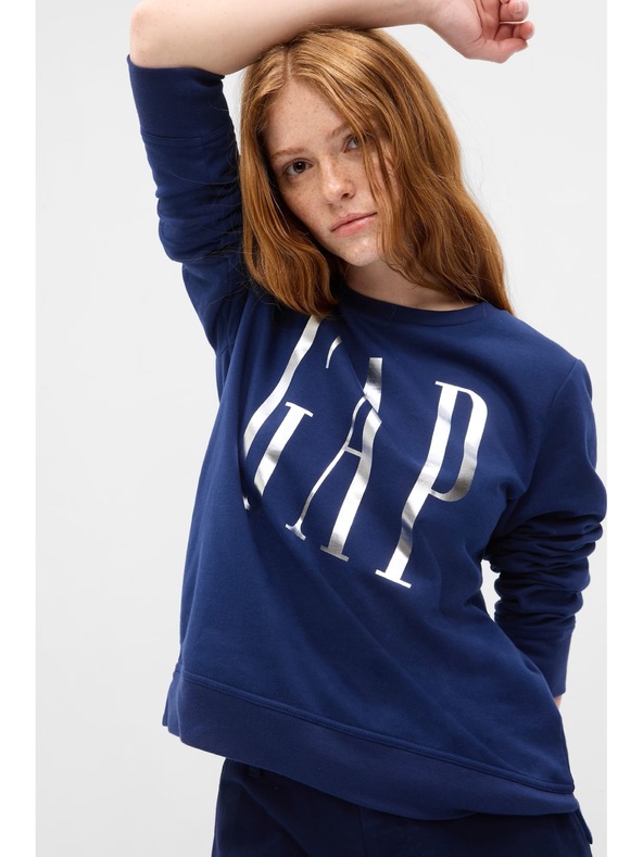 GAP Суитшърт с металическо лого GAP