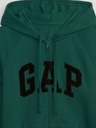 GAP Суитшърт с цип и лого на Gap