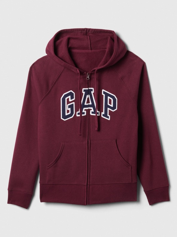 GAP Суитшърт с цип и лого на Gap