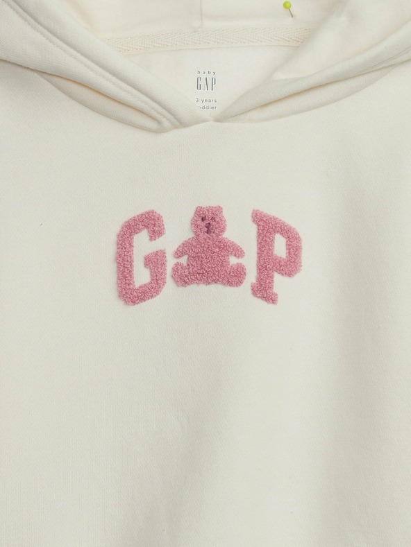 GAP Бебешки суитчер с лого и качулка GAP