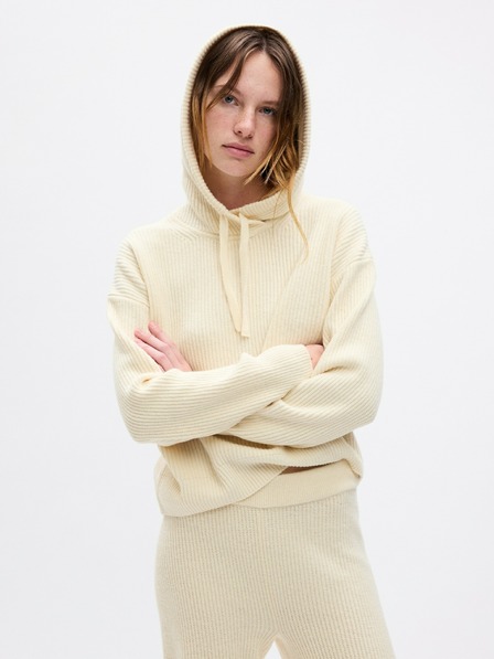 GAP Скъсен суитшърт с качулка CashSoft GAP