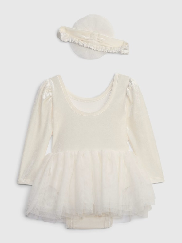 GAP Бебешко кадифено боди с пола GAP