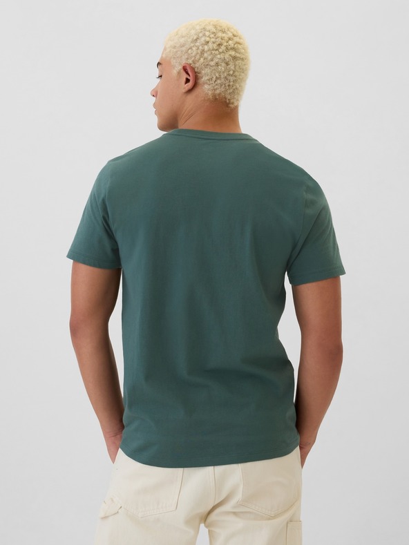 GAP Памучна тениска с логото на Gap