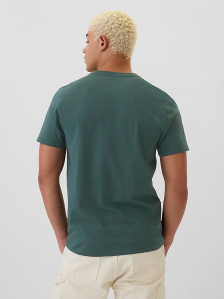 GAP Памучна тениска с логото на Gap