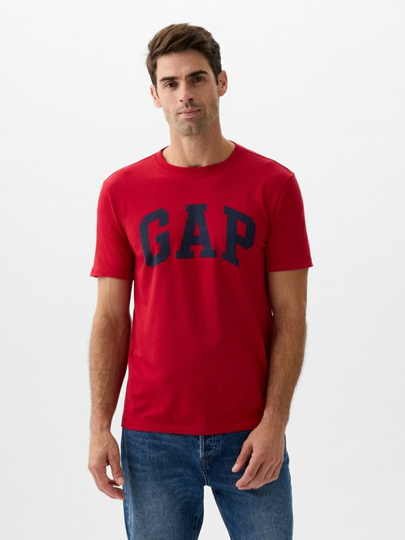 GAP Памучна тениска с логото на Gap