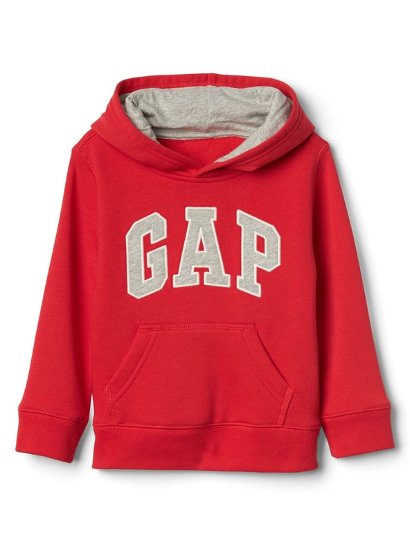 GAP Бебешка блуза с качулка GAP лого