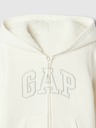 GAP Бебешки суитшърт от шерпа с логото на GAP