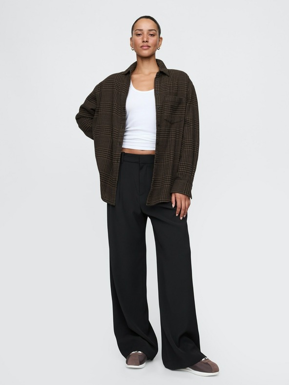 GAP Oversize фланелена риза Big Shirt GAP