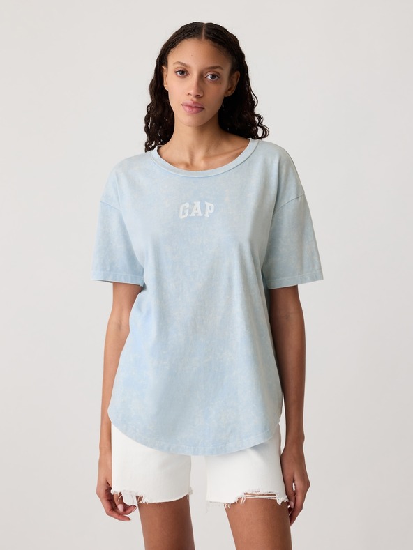 GAP Памучна тениска с логото на Gap