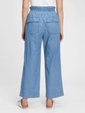 GAP Панталон high rise chambray wide-leg GAP