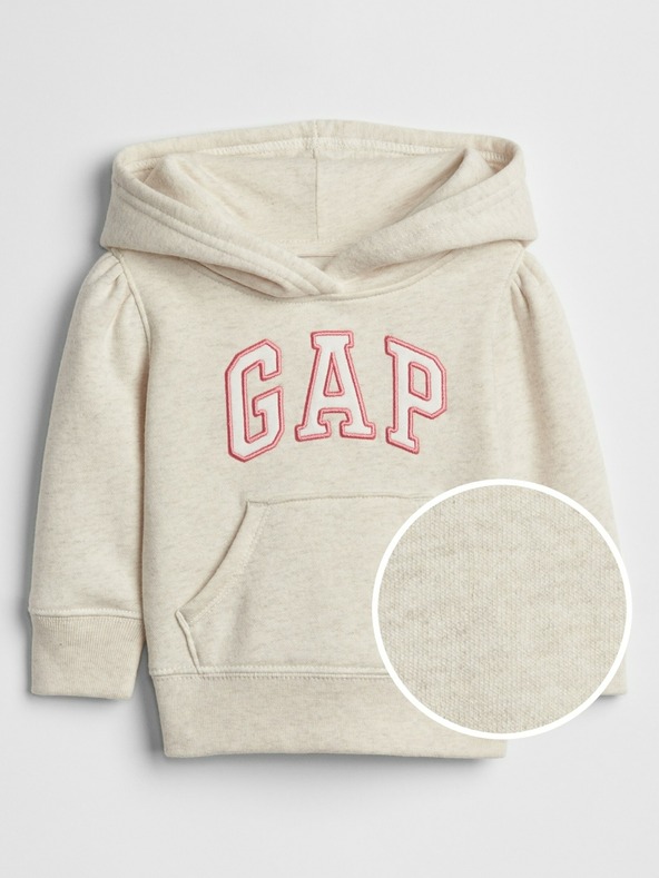 GAP Бебешка флийс блуза с лого GAP