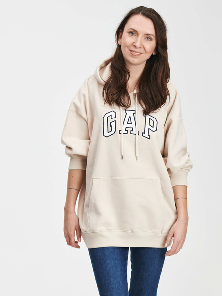 GAP По-дълга суитшърт лого GAP