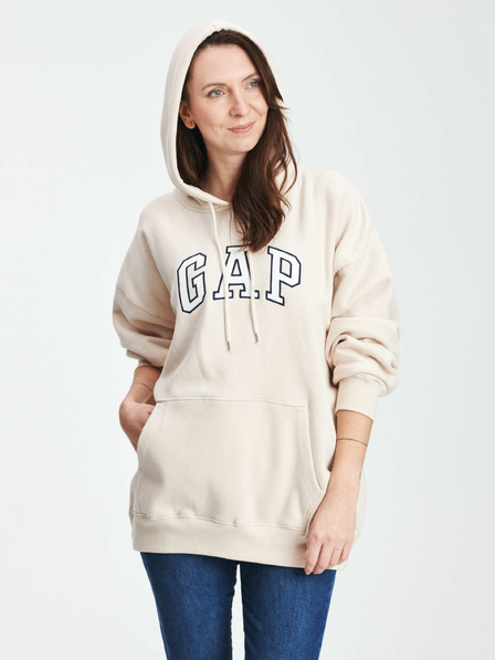 GAP По-дълга суитшърт лого GAP