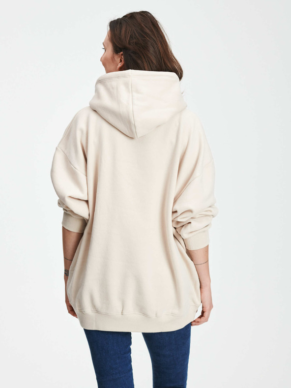 GAP По-дълга суитшърт лого GAP